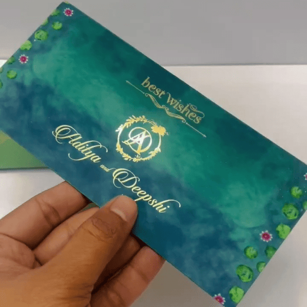 Luxe Gold Foil Money Envelopes - Emerald Royale - Chatterbox Labels - Luxe Envelopes