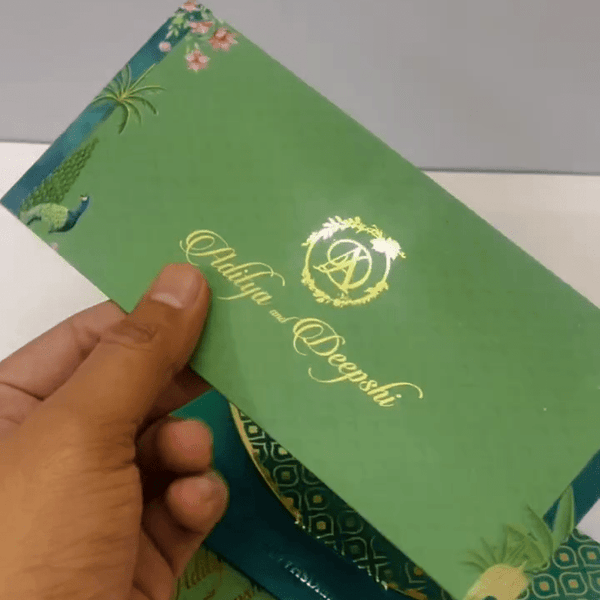 Luxe Gold Foil Money Envelopes - Emerald Royale - Chatterbox Labels - Luxe Envelopes