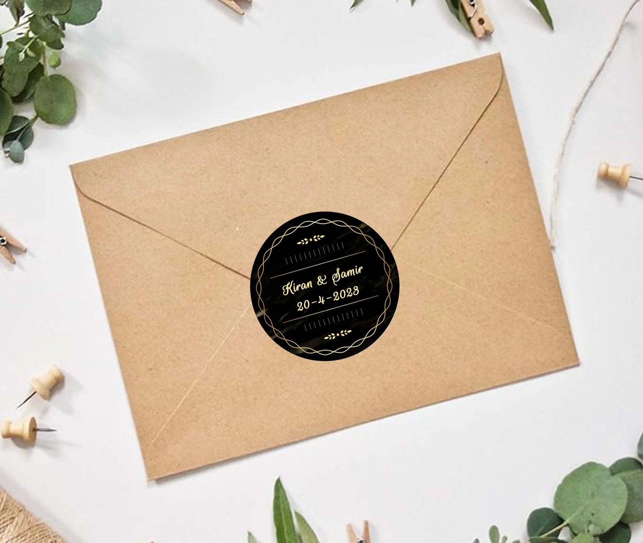 Envelope Sticker Seal Envelope Seal Stickers - 50 pieces