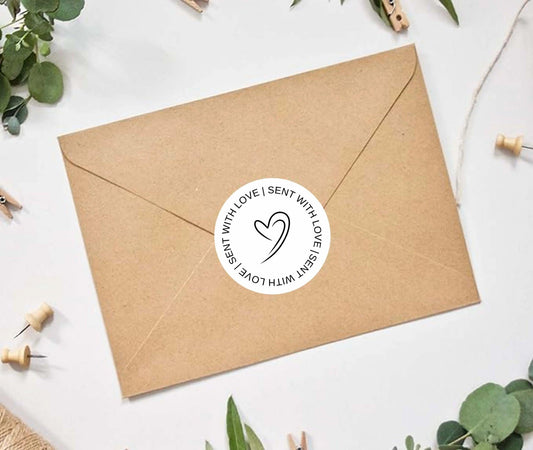 Envelope Seal Stickers - 50 pieces - Chatterbox Labels - Envelopes