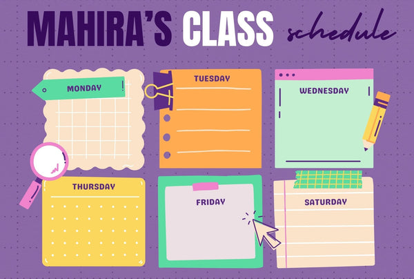 Erasable Magnetic Time Table - Chatterbox Labels