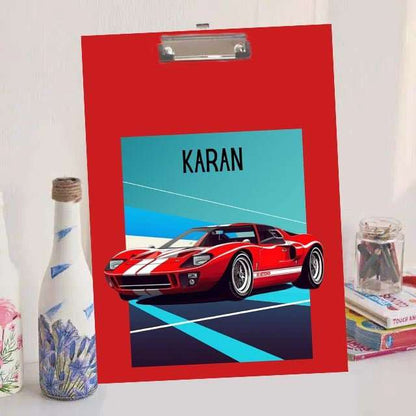 Custom Exam board - Cars Design - Chatterbox Labels - Clipboard