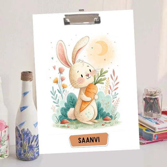 Custom Exam board - Bunny Rabbit Design - Chatterbox Labels - Clipboard