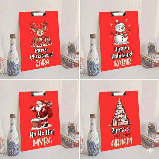 Custom Exam board - Christmas Theme - Chatterbox Labels - Clipboard