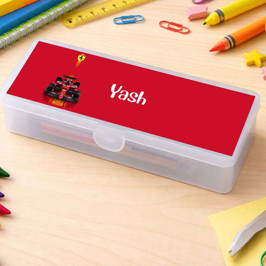 Personalised Pencil Box - F1 Design