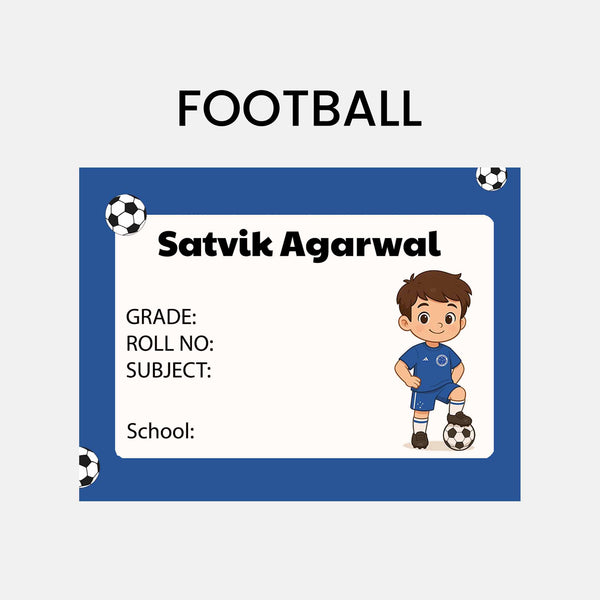 Book Labels & Stickers - SPORTS & GAMES - Chatterbox Labels - Book Labels