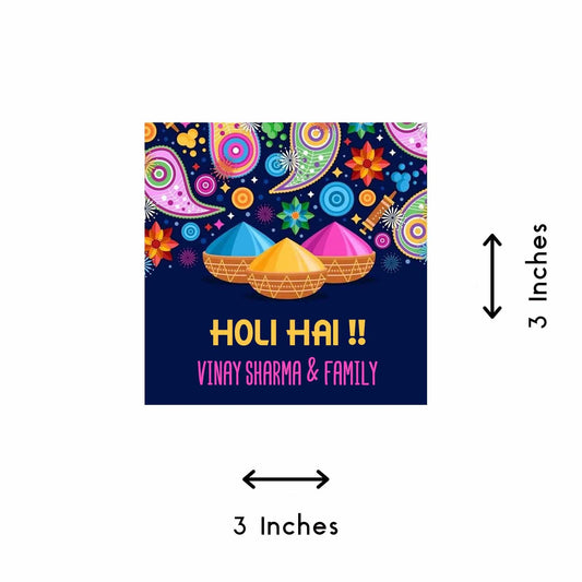 Festival of Colours - Happy Holi Gift tags - Set of 10 - Chatterbox Labels - Gift Tags