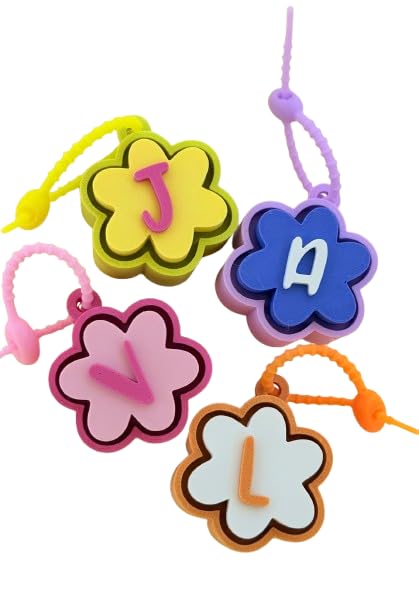Personalised Floral Clicker Name Keychain