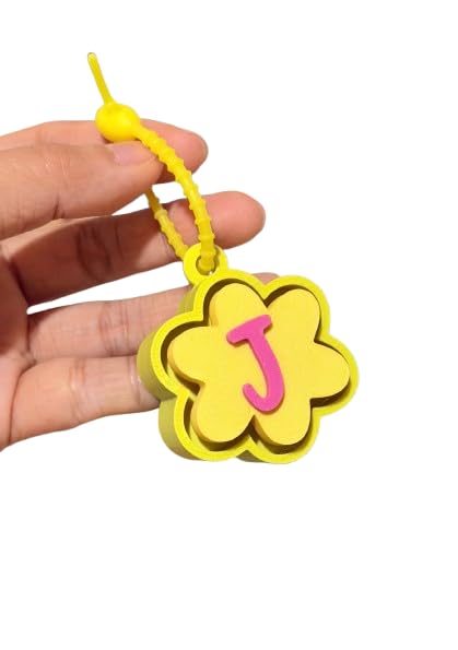 Personalised Floral Clicker Name Keychain