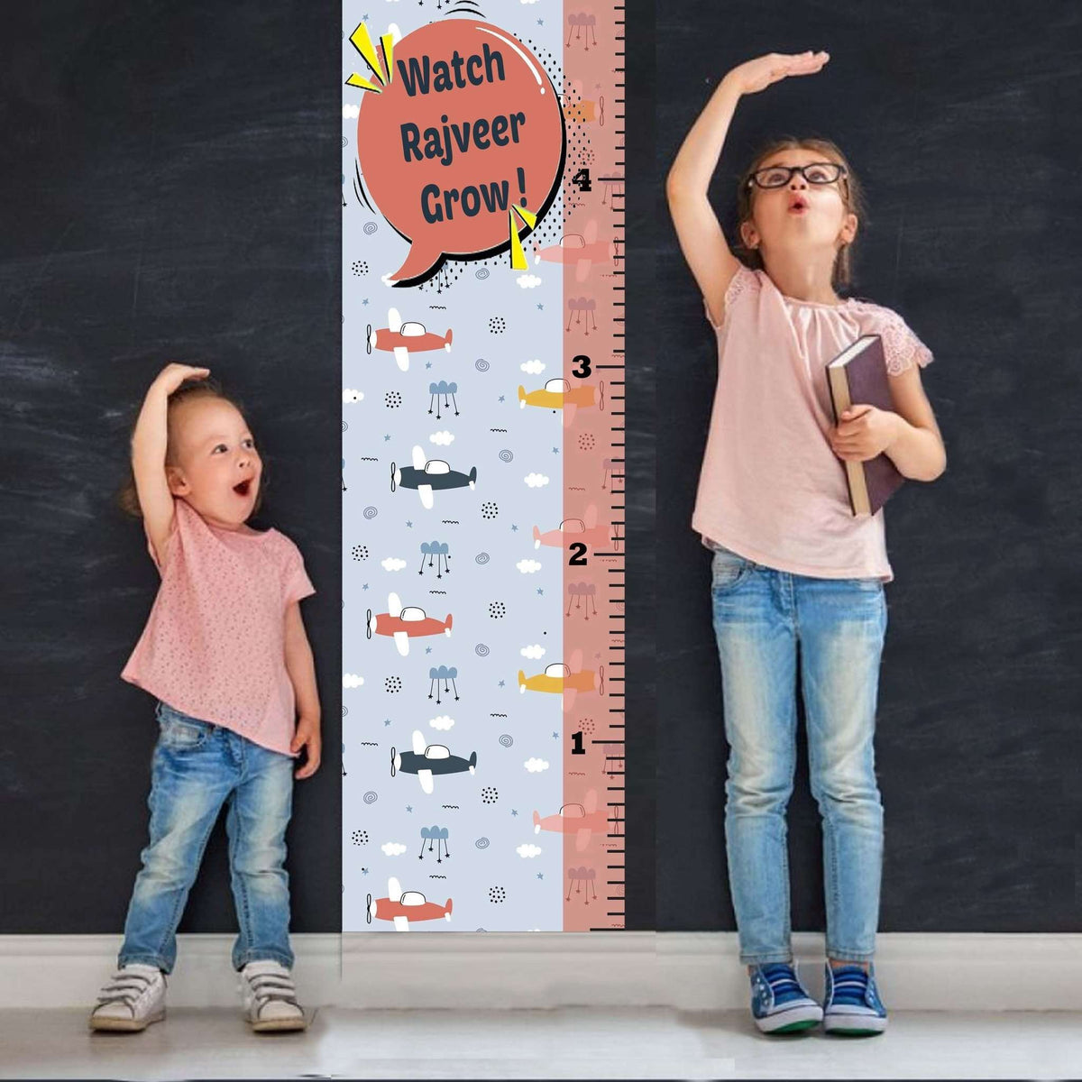 Personalized Height Growth Chart - Chatterbox Labels