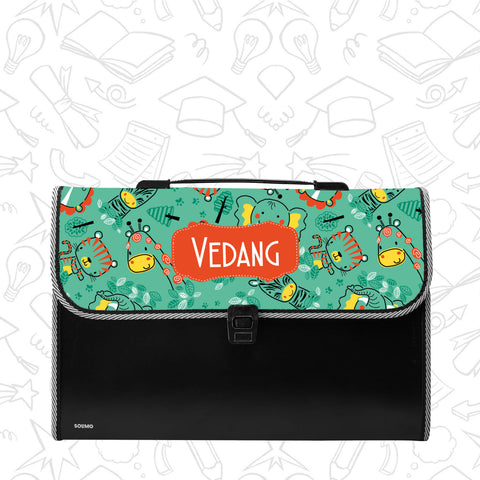 Personalized File Folders  - Safari Smiles Theme