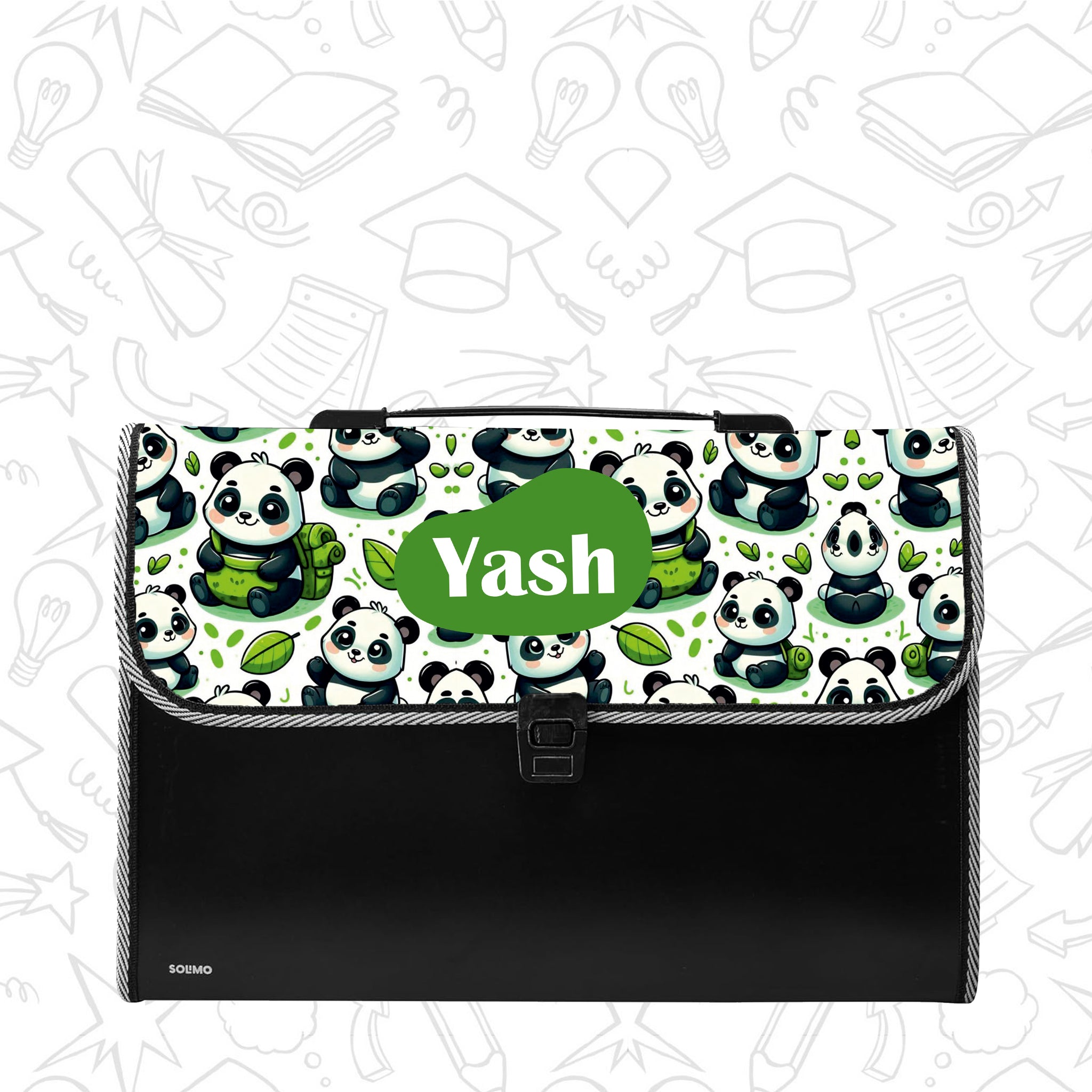 Personalized File Folders  - Cute Panda Theme