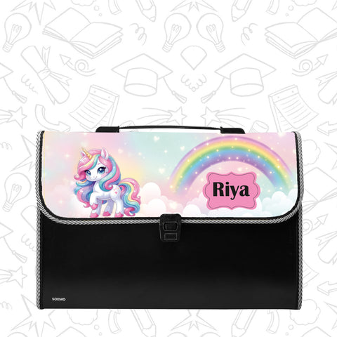 Personalized File Folders  - Unicorn theme