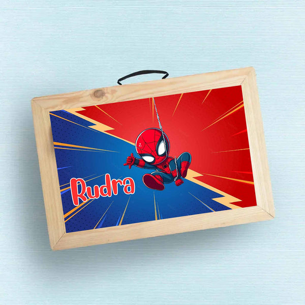 Custom Folding Desk - Spiderman Design - Chatterbox Labels - Folding Table