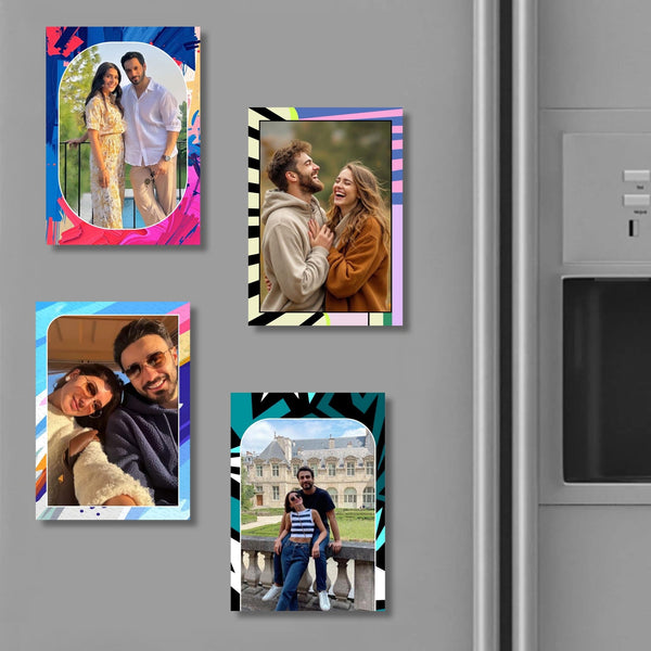Personalised Photo Fridge Magnets (Set of 4) - Chatterbox Labels - Fridge Magnets