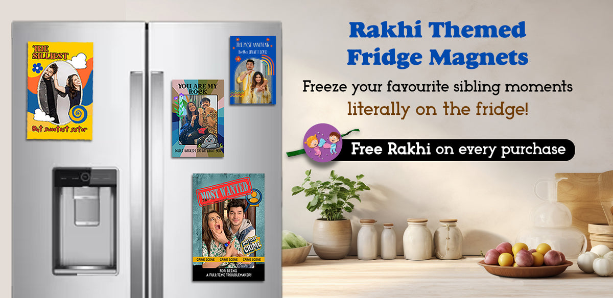 Personalised Fridge Magnets with Photos - Rakhi Special