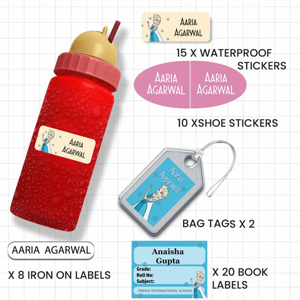 All You Need Pack - Set of 55 pieces - GIRLS & PRINCESSES - Chatterbox Labels - Value Packs
