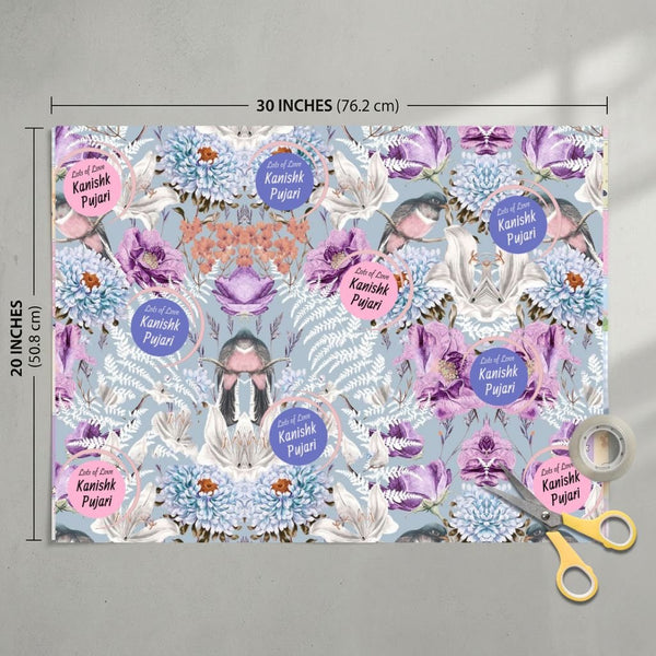 Custom Gift Wrapping Paper - Bespoke Garden Whispers - Chatterbox Labels - Wrapping Paper