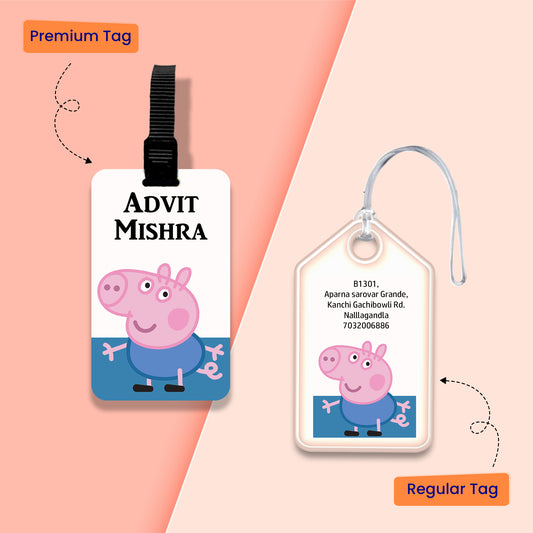 Personalized Bag Tags for Kids - George Design - Chatterbox Labels - Bag Tags