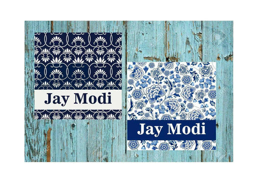 Gift tags / Gift Stickers - Blue Filigree - Chatterbox Labels - Gift Tags