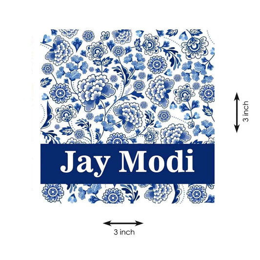 Gift tags / Gift Stickers - Blue Filigree - Chatterbox Labels - Gift Tags