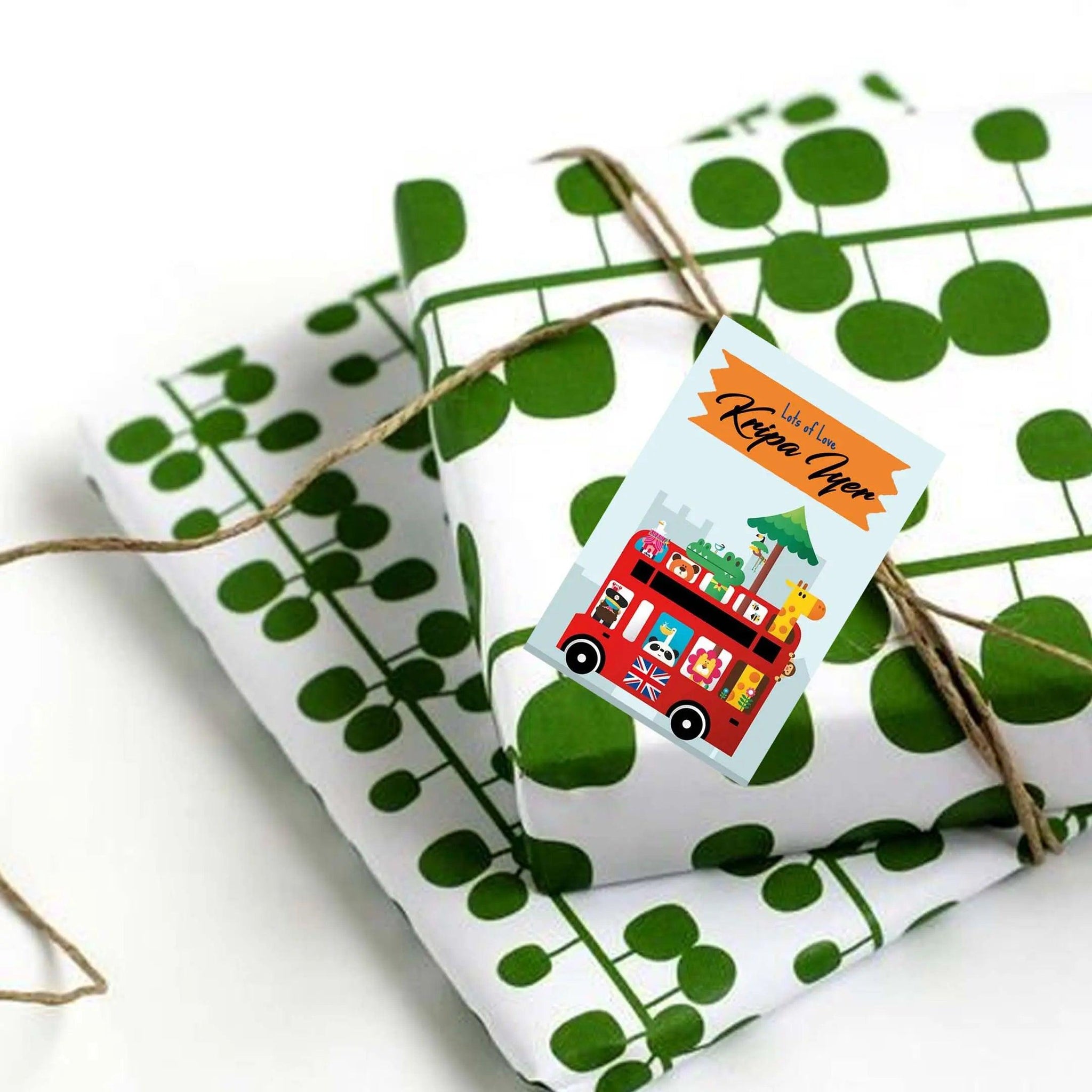 Gift tags / Gift Stickers - Big Red Adventure Chatterbox Labels