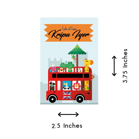 Gift tags / Gift Stickers - Big Red Adventure - Chatterbox Labels - Gift Tags