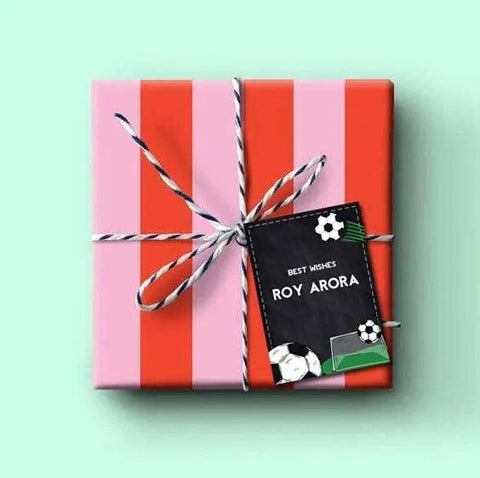 Gift tags / Gift Stickers - Football Play Field theme Chatterbox Labels