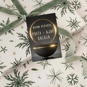 Gift tags / Gift Stickers - Golden Orbit Chatterbox Labels