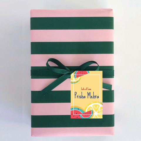 Gift tags / Gift Stickers - Juicy Sunshine theme Chatterbox Labels