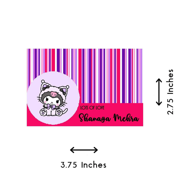 Gift tags / Gift Stickers - Kuromi theme Chatterbox Labels