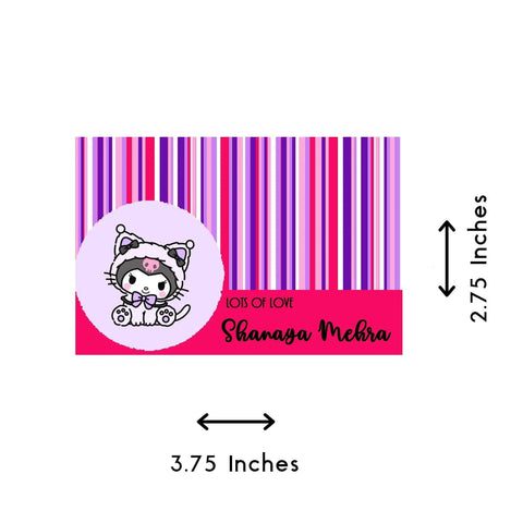 Gift tags / Gift Stickers - Kuromi theme - Chatterbox Labels - Gift Tags