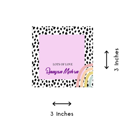 Gift tags / Gift Stickers - Polka Prism theme - Chatterbox Labels - Gift Tags