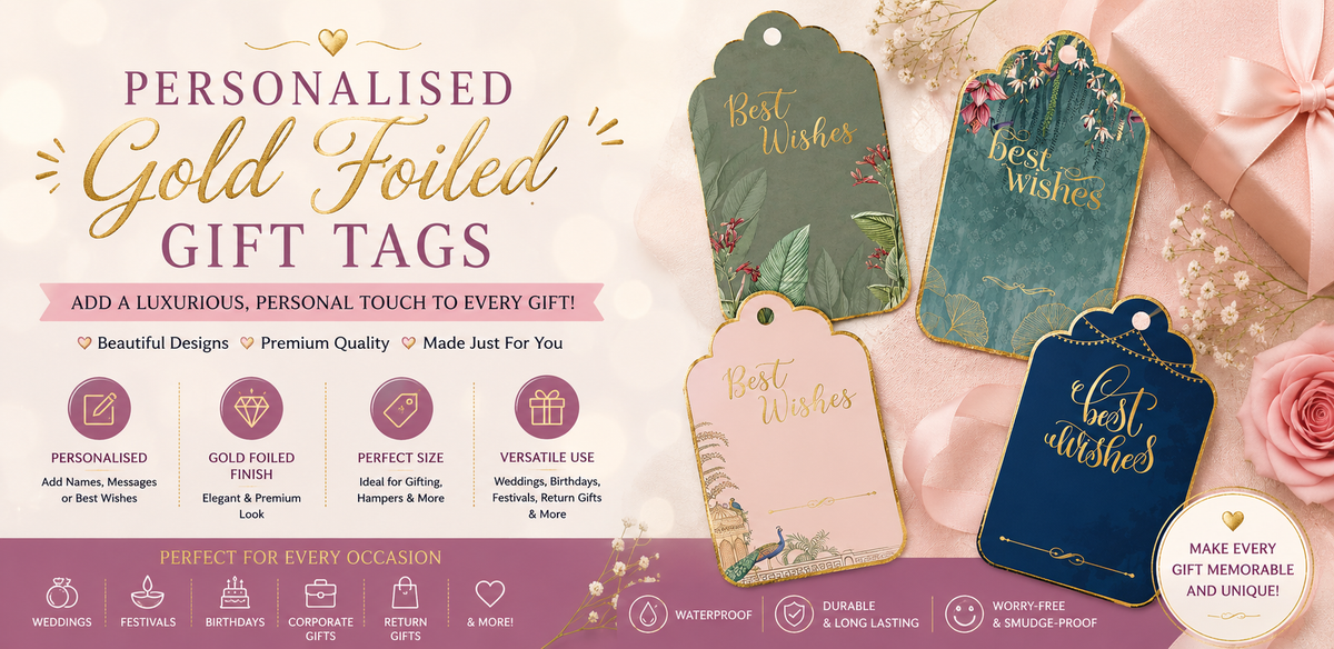Luxe Personalised Gift Tags - Shahi Baug