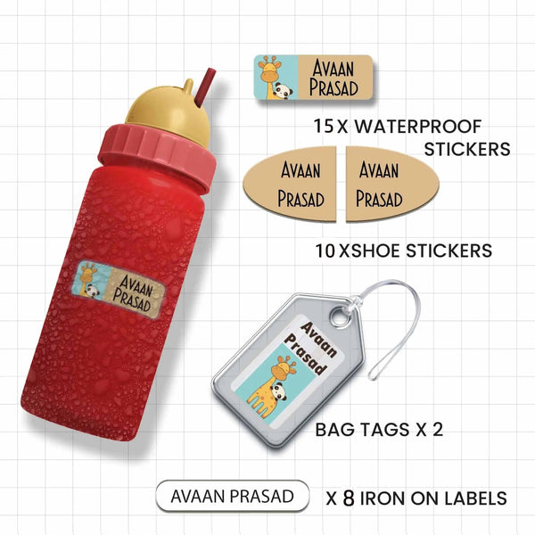 Classic Combo Label Pack - Set of 35 pieces - ANIMALS & NATURE - Chatterbox Labels - Value Packs