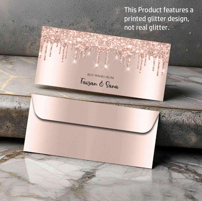 Personalised Money Envelopes - Glitter Design - Chatterbox Labels - Envelopes