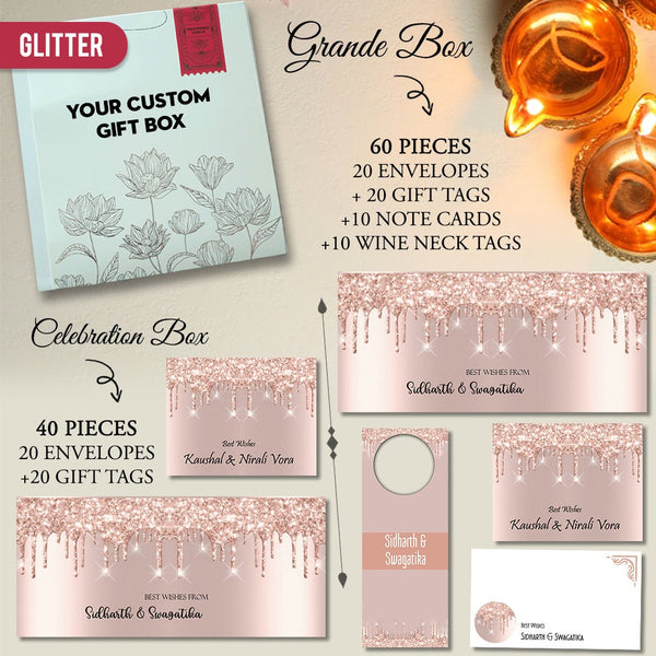 Diwali Gift Stationery Sets - Chatterbox Labels - Gift Tags