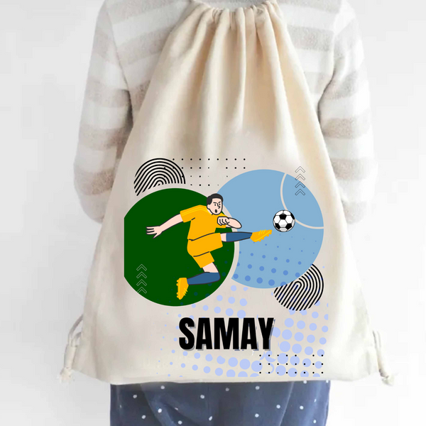 Custom Drawstring Bag - Goal Squad Chatterbox Labels