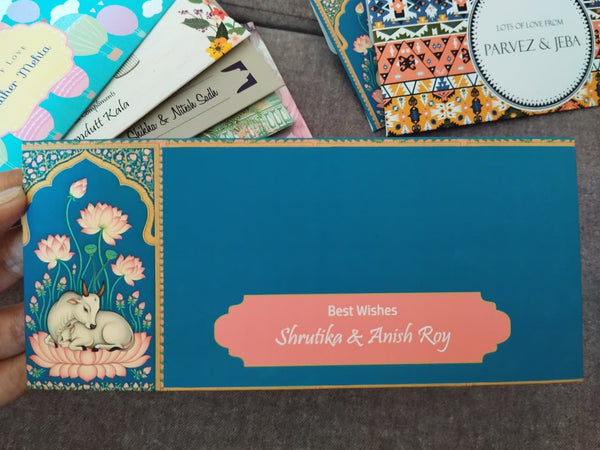 Personalised Money Envelopes - Gokul Charm Design - Chatterbox Labels - Envelopes