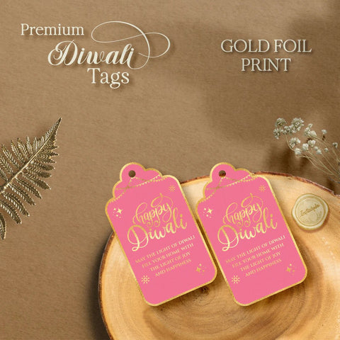 Happy Diwali Gold Foil Gift Tags - Regal Rose - Chatterbox Labels - Gift Tags