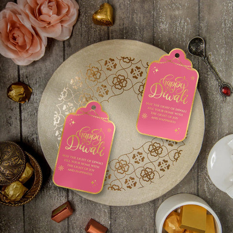 Happy Diwali Gold Foil Gift Tags - Regal Rose - Chatterbox Labels - Gift Tags