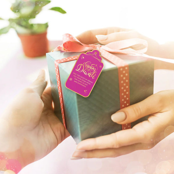 Happy Diwali Gold Foil Gift Tags - Majestic Purple - Chatterbox Labels - Gift Tags