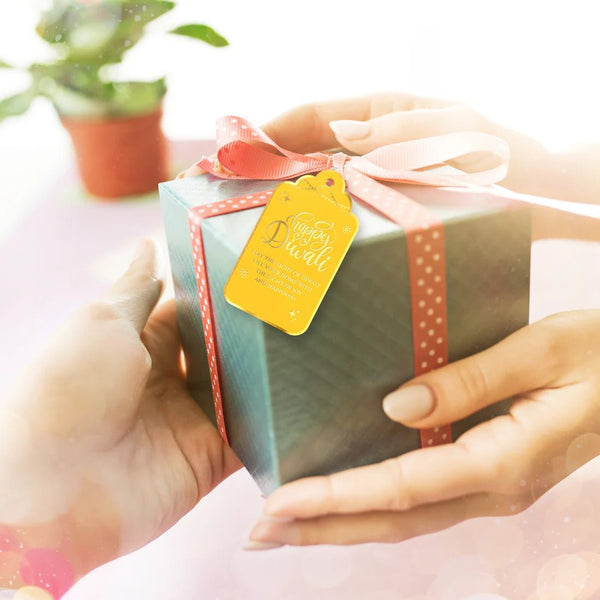 Happy Diwali Gold Foil Gift Tags - Radiant Yellow - Chatterbox Labels - Gift Tags