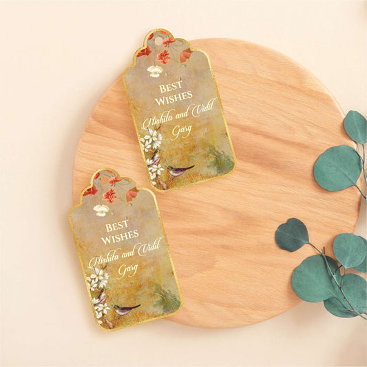 Luxe Personalized Gift Tags - Golden Bloom - Chatterbox Labels-Gift Tags