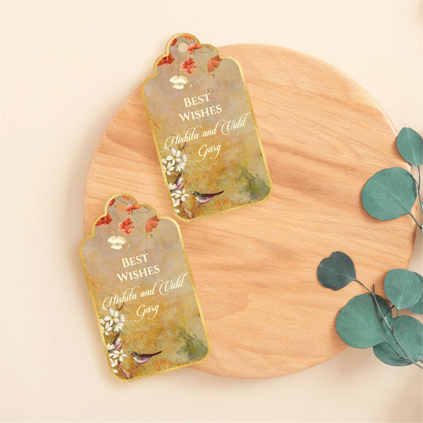 Luxe Personalized Gift Tags - Golden Bloom - Chatterbox Labels-Gift Tags