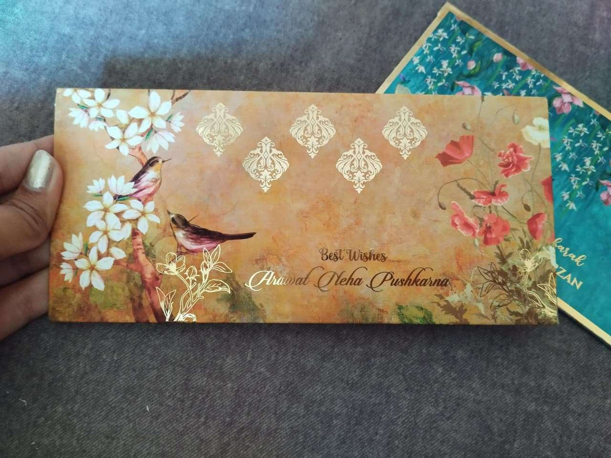 Luxe Money Envelopes - Golden Bloom - Set of 20 - Chatterbox Labels - Luxe Envelopes