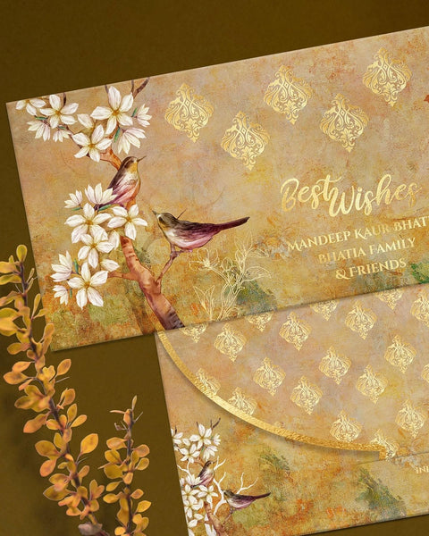 Luxe Money Envelopes - Golden Bloom - Set of 20 - Chatterbox Labels - Luxe Envelopes