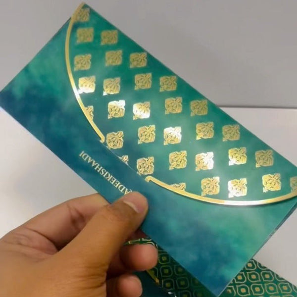 Luxe Gold Foil Money Envelopes - Emerald Royale - Chatterbox Labels - Luxe Envelopes
