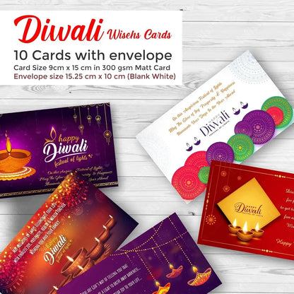 Happy Diwali Celebration Greeting Cards with Envelope