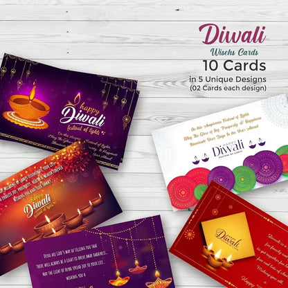 Happy Diwali Celebration Greeting Cards with Envelope